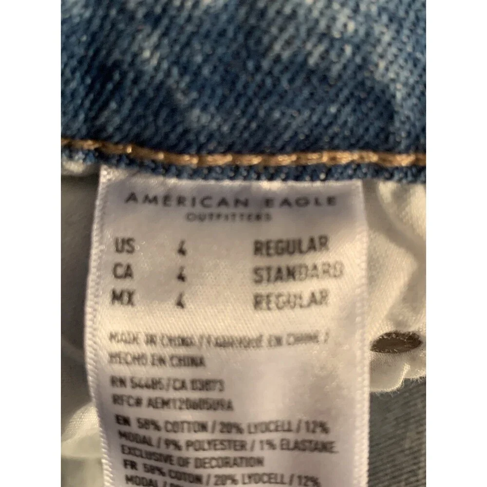 American Eagle Stretch Highest Rise 90s Boyfriend Women's Jeans Size‎ 4 Reg B3